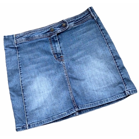 Skirt 7 For All Mankind Skirt mini denim skirt Size 32 - Picture 2 of 11